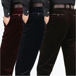 Corduroy pants loose middle-aged men middle-aged men dad installed in autumn and winter 2017 men's casual pants corduroy 31-40