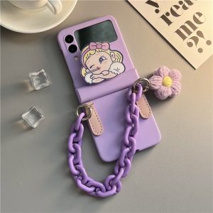 For Samsung Zflip3 Mobile Phone Shell Cute Z Flip3 Folding Screen Protective Cover for Samsung Galaxy Matte Z FLIP 3 Etui F7110
