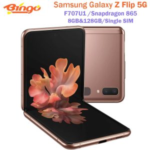 Samsung Galaxy Z Flip 5G F707U1 Original Unlocked Cell Phone 6.7" 8GB&256GB Octa core Dual 12MP Snapdragon 865 NFC