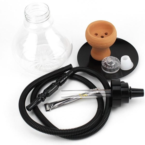 Shisha Small Rovan Small Size Shisha with Single Tube Hookah with Plastic Bottom Portable ...