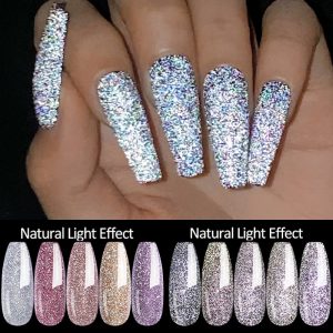 UR SUGAR Sparkling Gel Nail Polish Reflective Glitter Nail Gel Semi Permanent Nail Art Varnish For Manicures Need Base Top Coat