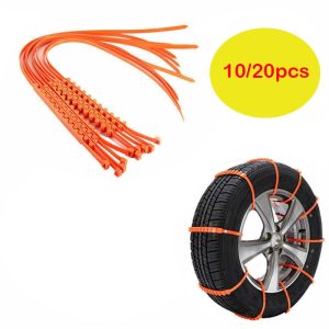 10/20Pcs Car Winter Tire Wheels Snow Chains Wheel Tyre Cable Belt Winter Outdoor Emergency Chain Snow Tire Anti-skid Chains
