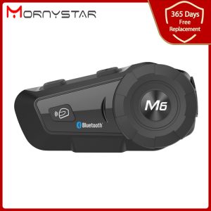1000m Bluetooth Intercom Motorcycle Helmet Headsets for Rider BT Wireless Walkie Talkie Moto Stereo Interphone MP3 GPS FM Radio