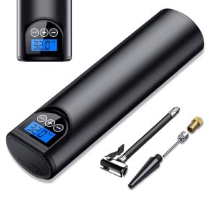 12V 150PSI Rechargeable Air Pump Tire Inflator Cordless Portable Compressor Digital Car Tyre Pump for Car Bicycle Tires Balls