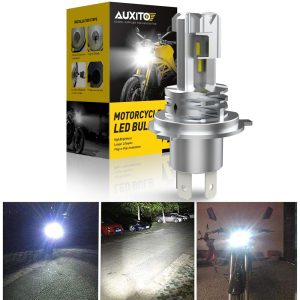 1pcs H4 HB3 Led Canbus No Error Motorcycle Headlight Bulb 1500LM 6000K White Hi/Lo Beam Light H4 Led Motorcycle Lights Headlight