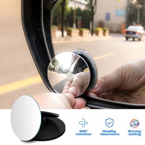 360 Degree HD Blind Spot Mirror Car Rearview small round Convex Mirror Car large field Reverse Wide Angle Vehicle Parking Mirror