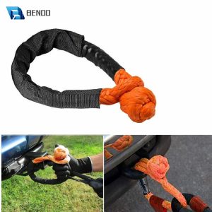 41,000 lbs Break Strength Synthetic Soft Shackle 1/2" X 22 Inch Rugged Shackles with Protective Sleeve for Vehicle Recovery