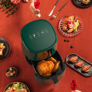 5.5L High-end Intelligent Oil-free Air Fryer Large Capacity Automatic Oven Integrated Hot Air Steam Electric Fryer Fries Machine