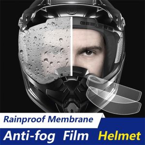 8.5*24.5cm Universal Motorcycle Helmet Anti-fog Film and Rain Film Durable Nano Coating Sticker Film Helmet Accessories