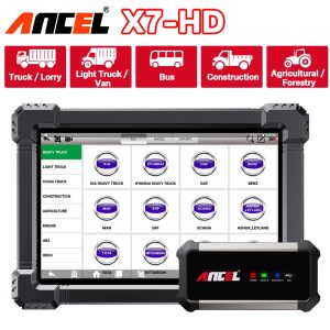 ANCEL X7 HD OBD2 Diagnostic Tool Full System Automotive Code Reader EPB ABS Oil Reset SAS DPF TPMS Heavy Duty Truck Auto Scanner