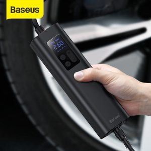 Baseus Inflator Pump 12V Portable Car Air Compressor for Motorcycles Bicycle Boat Tyre Inflator Digital Auto Inflatable Pump
