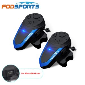 Fodsports BT-S3 Helmet Headset for 3 Riders 1200m Bluetooth Intercomunicador Moto Intercom Motorcycle with FM Radio Interphone