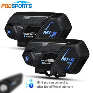 Fodsports мото M1-S Pro intercomunicador moto Bluetooth Headset Helmet Intercom Motorcycle Wireless Headphone capacete de moto