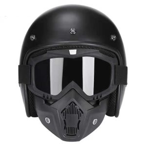Motorcycle Helmet Jet Vintage Open Face Retro 3/4 Half Casco Moto Capacete Mopeds Enduro Commute Scooter Cross Casque Men Women