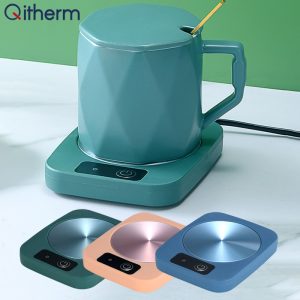 Mug Heater Coffee Mug Cup Warmer 220V Milk Tea Water Heating Pad Cup Heater Warm Mat Constant Temperature Coaster EU Plug