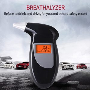Professional Breath Alcohol Analyzer Tester Breathalyzer Digital LCD Detector Test Keychain Breathalizer Breathalyser Device LCD
