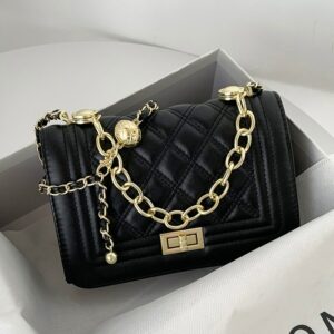 2021 Women PU Leather Messenger Bags Luxury Replica Brand Designer Chain Chic Black Beige Handbags Crossbody Bags Bolsa Feminina