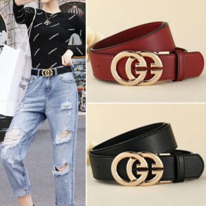 2022 Women Famous Brand Luxury Belts G Buckle Genuine Leather Belts for Lady Vintage Jeans Casual Strap Women belts