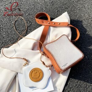 Fun Toast Design Crossbody Bag Pu Leather Fashion Women Purses and Handbags Girl's Shoulder Bag Female Clutch Bag 2021 New