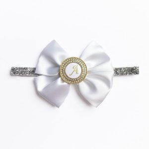Personalised Baby HeadBand With Initial - Gold